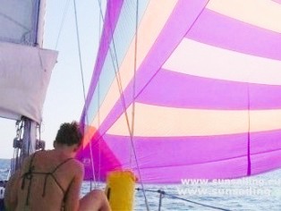 'Atlantis 43' under Spinnaker.