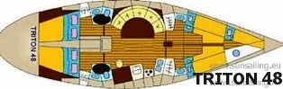 Ιστιοπλοϊκό TRITON 48 κάτοψη